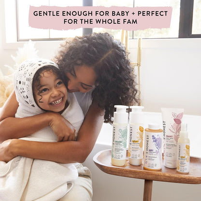 The Honest Company 2-in-1 Cleansing Shampoo + Body Wash | Gentle for Baby | Naturally Derived, Tear-free, Hypoallergenic | Lavender Calm, 10 fl oz