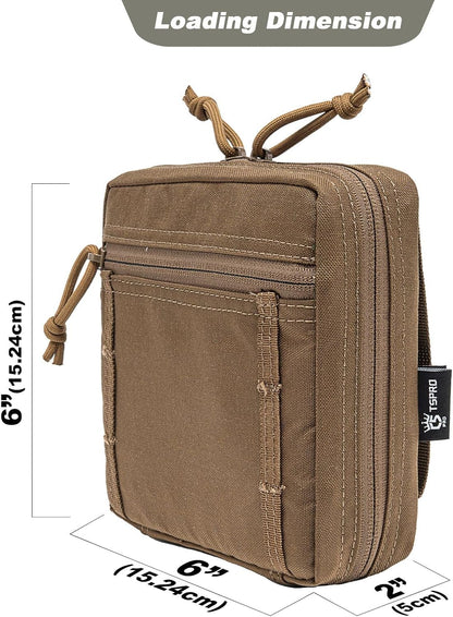 TSPRO Tactical Admin Pouch Compact EDC Utility Gadget Gear Pouches Portable Kit Organizer Storage Accessory for Bags