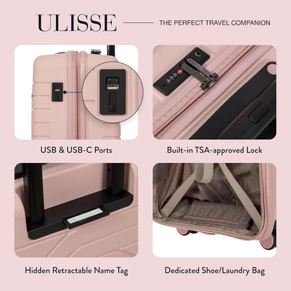 Bric's Milano By Bric's Ulisse 21" Expandable Spinner Pearl Pink One Size