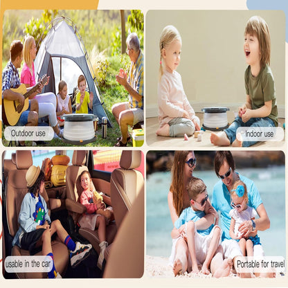 SunnySmile Toddler Travel Potty,Kids Portable Potty,Applicable to Travel,Camping, Outdoor, Indoor,with 45 Potty Bags,Cartoon Design, Children Will Like it More