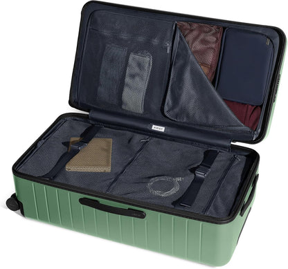 Away Large Trunk Luggage, 31 Inch Hardside Suitcase with Spinner Wheels, Lightweight & Durable, TSA Lock, Ideal for Long Trips, Sea Green