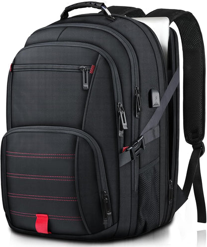 50L Travel Backpack, Extra Large Backpack, Laptop Backpack for Men, big Backpack, Water Resistant TSA Approved Business Work College School Computer Bag with USB Port, Fits 17 Inch Laptops