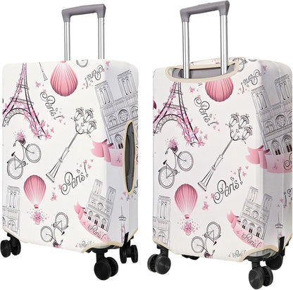 Travel Luggage Cover Suitcase Protector Fits 18-32 Inch Wheel Covers PatternedTravel Related Items Flower Luggage Protector Elastic S