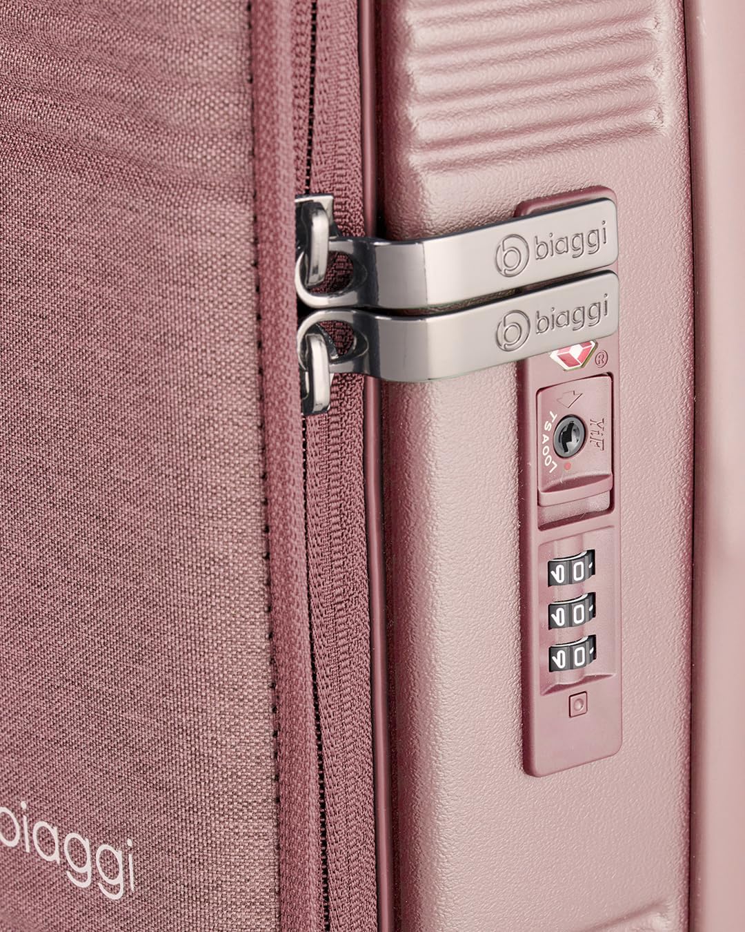 biaggi Runway Hybrid Expandable Underseat Carry-On – Lightweight TSA-Approved Polycarbonate Travel Bag, Perfect for Getaways & Long Weekends (Expandable Underseater, Pink)