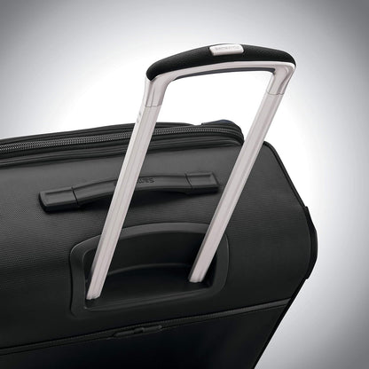 Samsonite Solyte DLX Softside Expandable Luggage with Spinner Wheels, Midnight Black, 3-Piece Set (20/25/29)