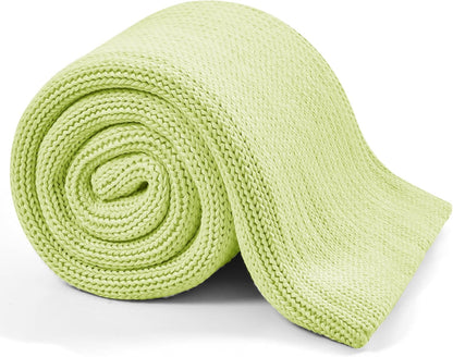 L'AGRATY Knitted Weighted Blanket - 60"x80" 15lbs Cooling Chunky Knit Heavy Blanket for Adults Braided Crochet Throw Thick Cable Yarn Knit Decorative No Beads Evenly Weighted Machine Washable