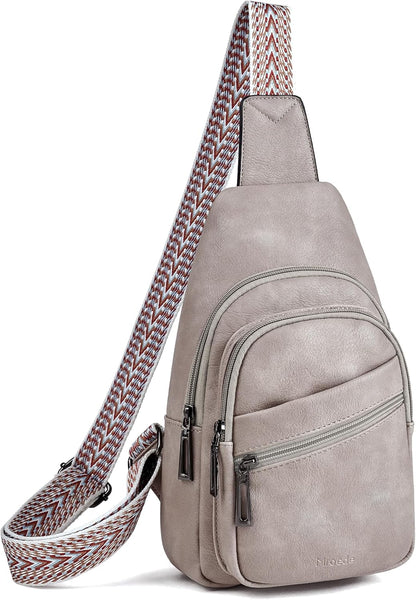 Sling Bag Crossbody Bags for Women Small Cross Body Bag Fanny Packs Chest Sling Purse for Daily Travel Leisure Sport