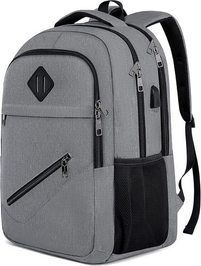 Backpack for Men and Women, School Backpacks for Teen Boys & Girls, Student Bookbag Fits 15.6 Inch Laptop with USB Charging Port, Water Resistant Travel Backpack, Sturdy Anti Theft Computer Bag Gifts