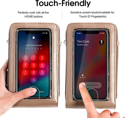 Crossbody Cellphone Purse Women Touch Screen Bag RFID Blocking Wallet Handbag Shoulder Strap