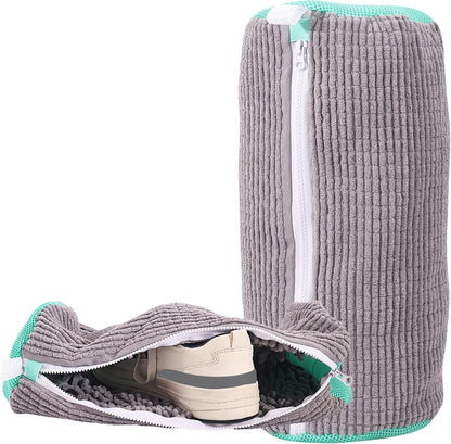 Shoe Washing Bag for Washing Machine, Laundry Shoe Bag for Washer and Dryer, Reusable Shoe Bag, Sneaker Washing Machine Bag (Grey 2pcs)