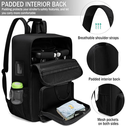 Stroller Travel Bag Fits GB Pockit With GB Pockit Air Plus Lightweight Stroller Foldable Stroller Travel Bag, Stroller Bag for Airplane