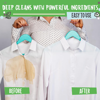 Eco Laundry Sheets Detergent - Unscented 3Pack 240Loads - Zero Plastic Packaging - Travel Laundry Detergent - 120 Sheets