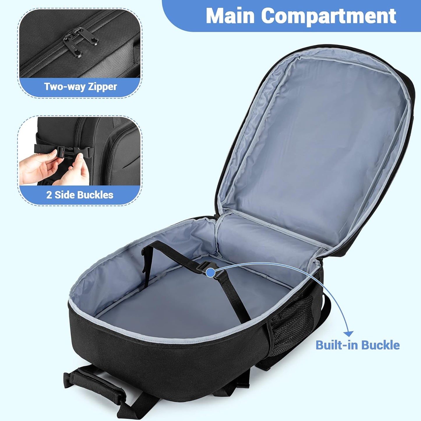Stroller Travel Bag Compatible with GB Pockit & Pockit Air Plus, Lightweight Backpack for Airplane Travel Essentials and Gate Check, Bag Only