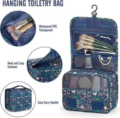 Veken 8 Set Packing Cubes for Travel Essentials, Suitcase Organizer Bags in 4 Sizes, Carry-On Luggage Accessories with Large Laundry & Hanging Toiletry Bag, Must-Have for Airplane, Road Trip & Camping