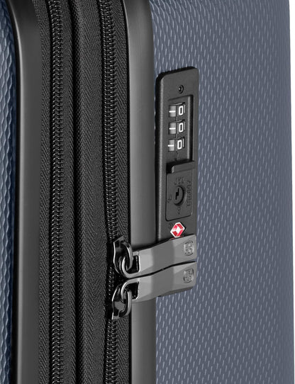 SwissGear 7272 Energie Hardside Expandable Luggage with Spinner Wheels, Navy, 3-Piece Set (19/24/27)
