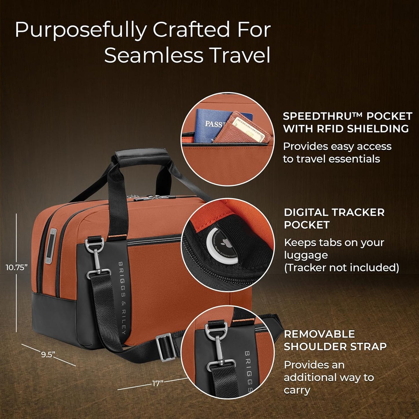 Briggs & Riley Travel Duffel Bag - Weekender & Overnight Luggage for Women & Men, Softside Bag - ZDX Collection