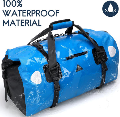 Haimont Waterproof Duffel Bag Roll-top Dry Duffel Bag with Quick-fixed Straps for Motorcycling, Rafting, Boating, SUP, Kayaking, Travel, 50L/70L