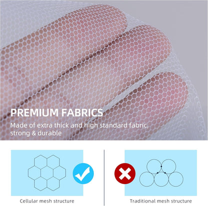 lazyzzz Pop-Up Mosquito Net Tent for Bed,Portable Folding Design Outdoor Camping Tent with Net Bottom for Baby Adults, Easy to Install and Wash for Queen Size Bed 79 x 59 x 59 inch