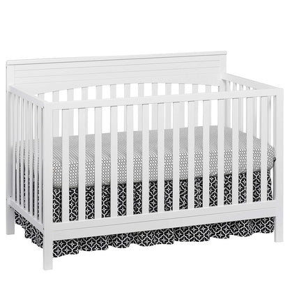 Oxford Baby Harper 4-in-1 Convertible Crib, Snow White, GreenGuard Gold Certified