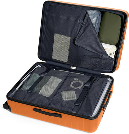 Away Large Checked Luggage, 29 Inch Hardside Suitcase with Spinner Wheels, Lightweight & Durable, TSA Lock, Sorbet Orange