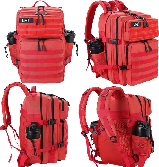 LHI Military Tactical Backpack for Men and Women 45L Army 3 Days Assault Pack Bag Large Rucksack with Molle System
