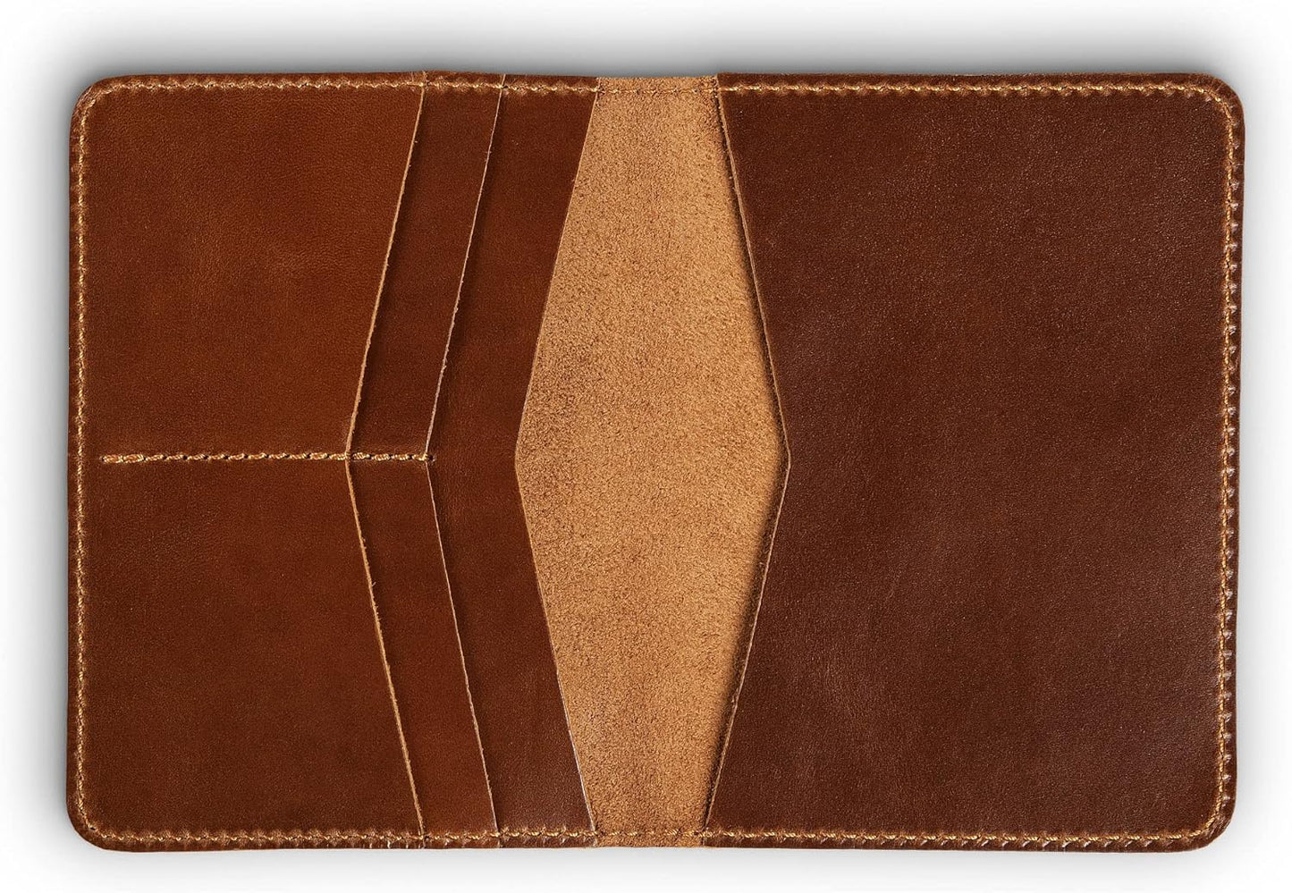 PEGAI Standard Full Grain Crazy Horse Leather Passport Holder | Custom Travel Passport Cover & Organizer | Handcrafted Leather Passport Wallet for Men and Women | Pike (Taba)