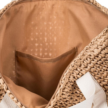 Roxy Women's Beach Tote Bag | Travel | Vacation | Straw | Lightweight | Breathable