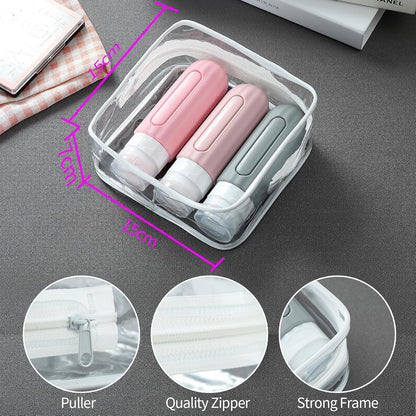 16 Pack Travel Bottles Set for Toiletries, Leakproof Travel Containers for Toiletries TSA Approved Silicone Travel Accessories Squeezable Refillable 3oz for Shampoo Conditioner Lotion