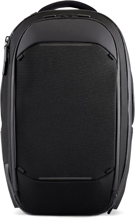 NOMATIC Navigator Travel Backpack - 32L Backpack with Laptop Compartment and 9L Built-In Expansion - Anti-Theft Carry-On Backpack for Travel - Water Resistant Travel Pack (Black)