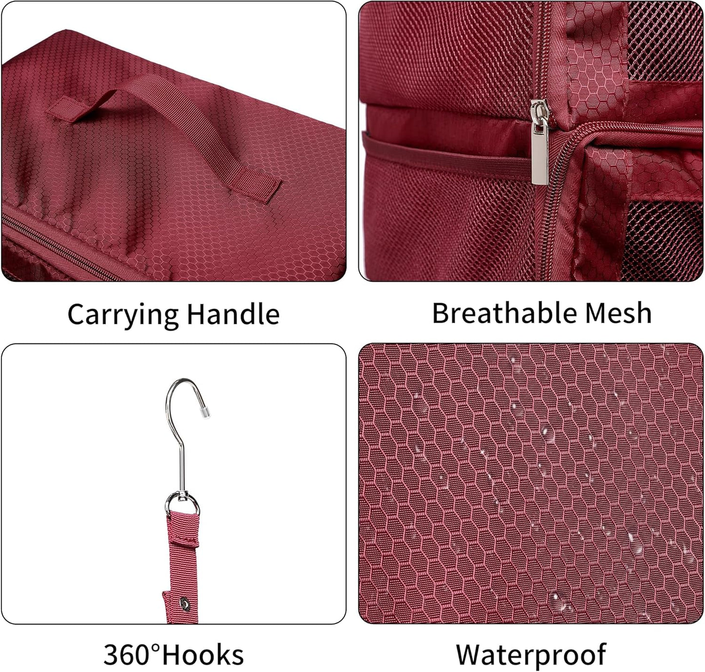 Suitcase Organizer Travel Bags Organizer for Luggage Compression Hanging Packing Cubes for Travel Carry on Closet (Bag Only)