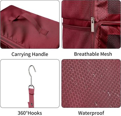 Suitcase Organizer Travel Bags Organizer for Luggage Compression Hanging Packing Cubes for Travel Carry on Closet (Bag Only)