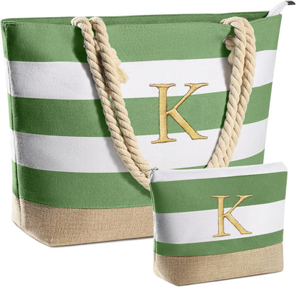 YOOLIFE Beach Bags for Women - Travel Canvas Beach Tote, Pool Waterproof Bag, Travel Essentials, Gifts for Women Birthday