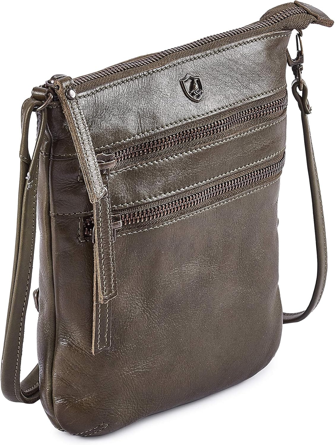 Crossbody Sling Bag for Women Small Real Leather Purse Vintage Travel Crossover Shoulder Bag Handmade