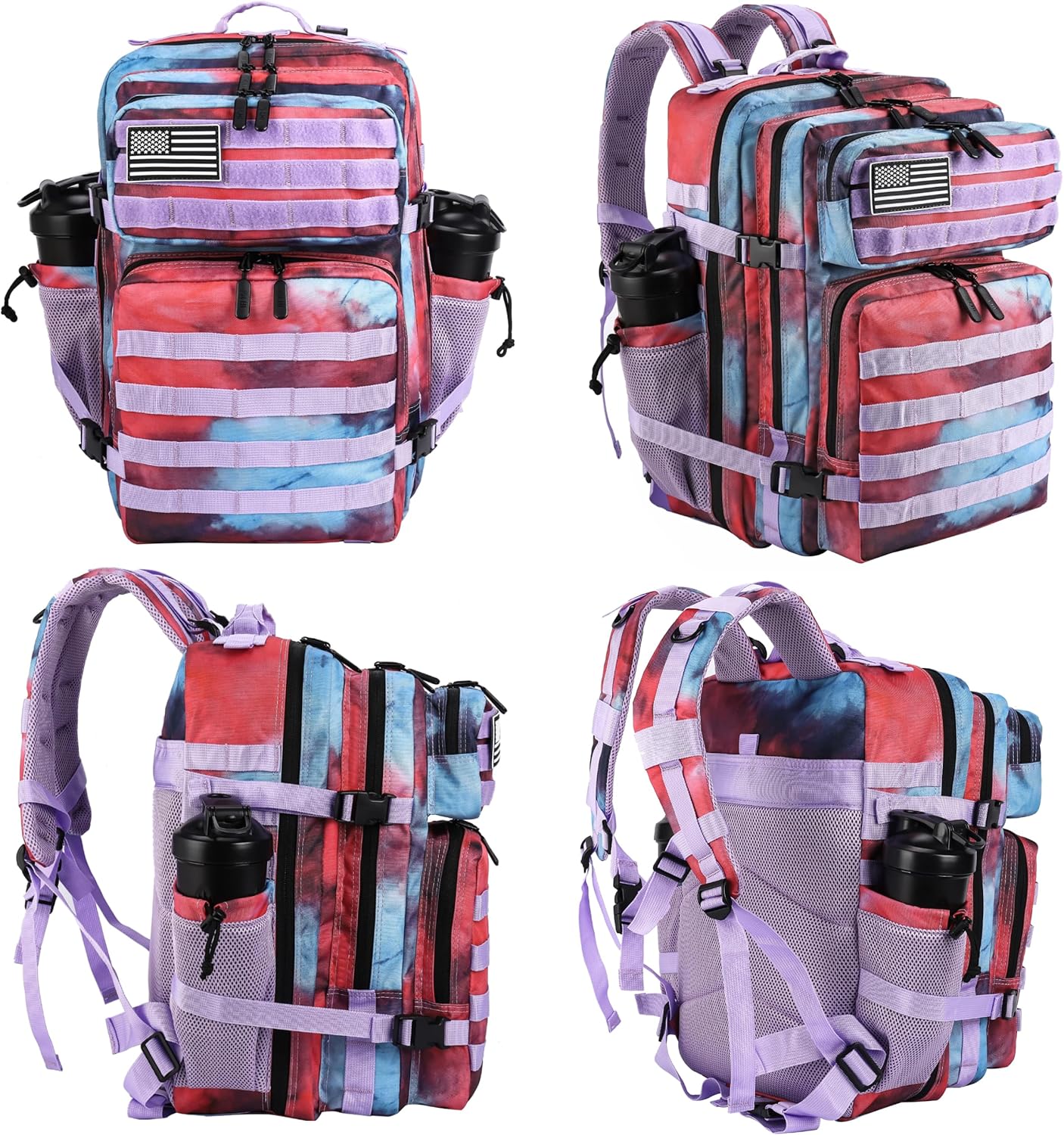 LHI Military Tactical Backpack for Men and Women 45L Army 3 Days Assault Pack Bag Large Rucksack with Molle System