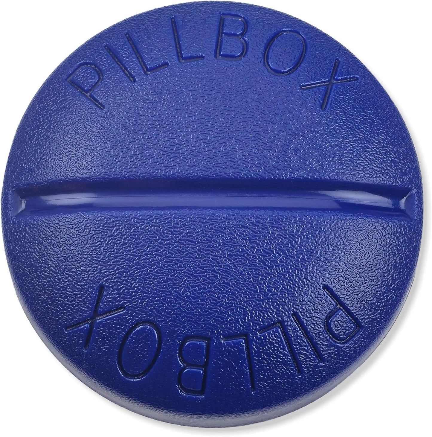 Pill Box Round for Travel - Mini Compact Portable 4 Compartment Pills Case Organizer, Vitamin and Medication Dispenser Holder for Up to 4 Times A Day, BPA Free Pill Reminder by MEDca