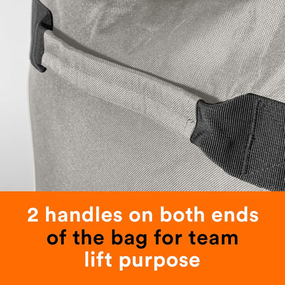 Fitdom 130L 36" Heavy Duty Extra Large Sports Gym Equipment Travel Duffle Bag W/Adjustable Shoulder Strap & 7 Compartments. Perfect for Soccer Baseball Basketball Hockey Football, Team Coaches & More