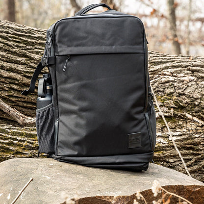 SERIOUS STEEL FITNESS Pro Backpack With Removable Dividers (1680D Nylon - Black)