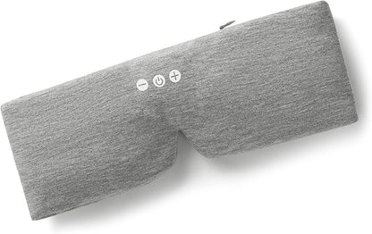ALASKA BEAR Sleep Headphone Mask Bluetooth 5.2 HD Stereo Noise Reduction 3D Eye Mask for Sleeping Eye Contour Built-in Mask w/Thin Speakers Wireless Audio Sports Headgear(Gray)