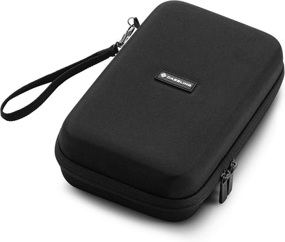 Caseling Hard Case - 9.8” x 5.6”x 2.8” - for Universal Electronics/Accessories EVA Protection Hard Travel Organizer Carrying Bag - Black