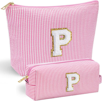 YOOLIFE Personalized Gifts for Women, Cute Travel Makeup Bag Daughter Niece Gifts Cosmetic Bag Skin Care Bag Sister Wife Friend Teacher Engagement Wedding Gifts for Women Mothers Day Thank You Gift P