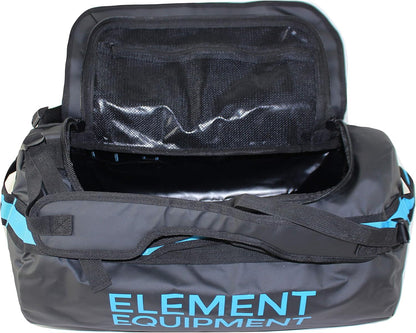 Element Equipment Trailhead Duffel Bag Shoulder Straps Waterproof Black/Blue Medium