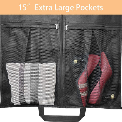 STEPONE Dress Bags for Gowns Long, 65" Dress Garment Bags for Hanging Clothes, Dress Bags for Closet Storage and Traveling, Foldable Dress Cover