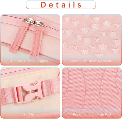 Lightweight Cute Kids Backpack for School Kindergarten Elementary Backpacks for Gilrs ages 6-8-10 (Blush Cream Coral)