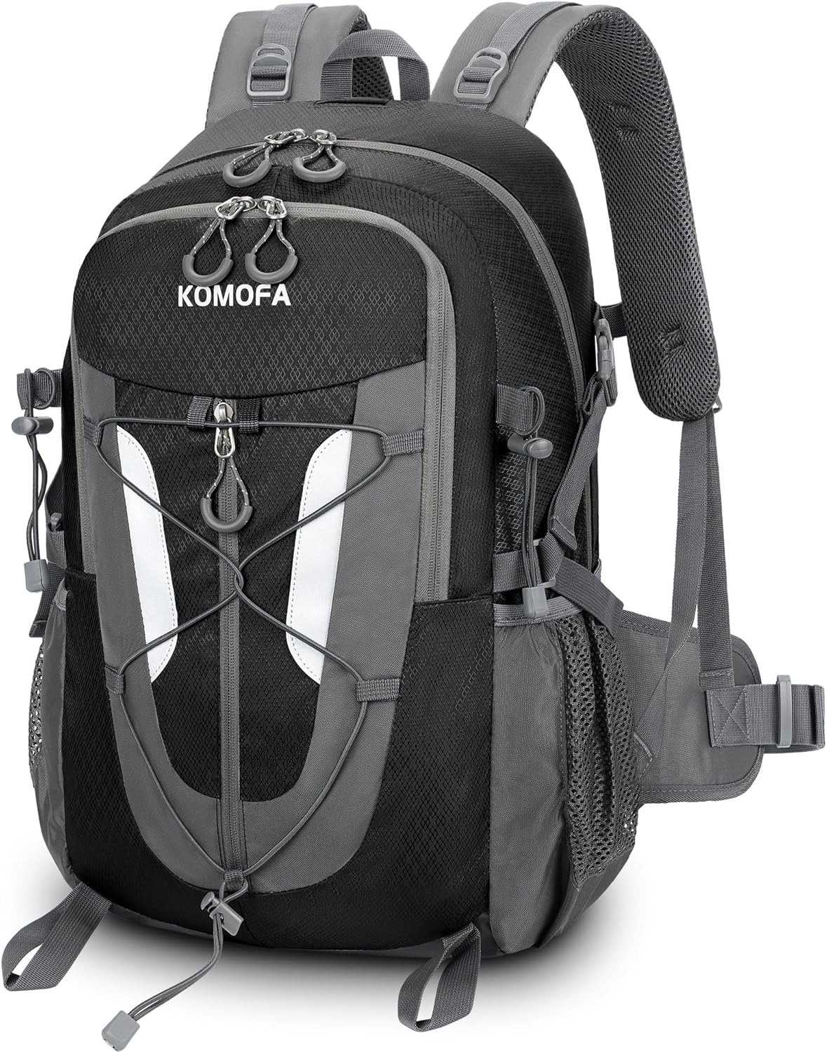 Hiking Backpack 30L Lightweight Travel Daypack Small Day Pack for Men Women Outdoor Camping Backpacking, Black