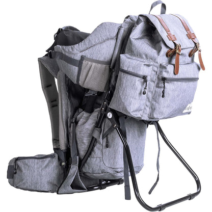ClevrPlus Urban Explorer Child Carrier Hiking Baby Backpack, Heather Gray