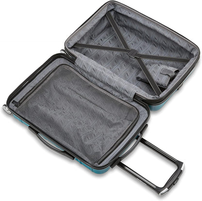 Samsonite Omni 2 Hardside Expandable Luggage with Spinner Wheels, 2-Piece Set (19/24), CARIBBEAN BLUE