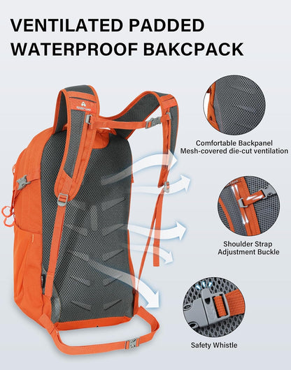 Pioneer Camp Hiking Backpack 22L Small Hiking Hydration Gear Lightweight Camping Backpack Travel Daypack for Women Men
