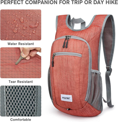 G4Free 10L/15L Hiking Backpack Lightweight Packable Hiking Daypack Small Travel Outdoor Foldable Shoulder Bag