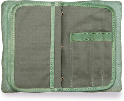 Genuine Leather Nomad Organizer Travel Wallet | Women's Wallet Clutch Passport Holder
