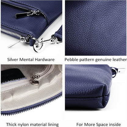 befen Genuine Leather Small Crossbody Purses for Women Travel Cross Body Bags Lightweight with Adjustable Shoulder Strap